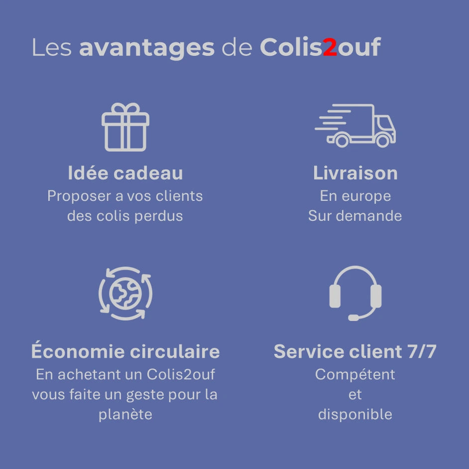 Colis perdus certifié à la palette (tarif sur demande)